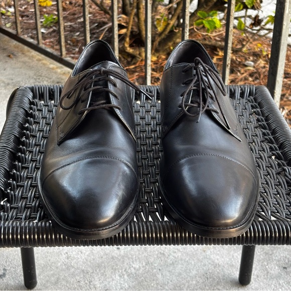 Cole Haan Lenox Hill Black Leather Cap Toe Oxford Men's Dress Shoes Size 15 Cole Haan Lenox Hill Black Leather Cap Toe Oxford Men's Dress Shoes Size 15